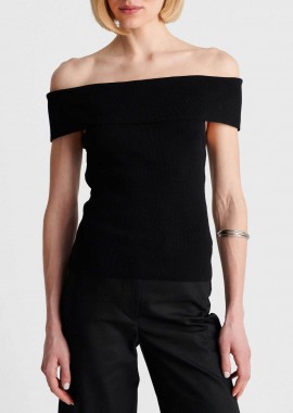 'ALE - 'ALE γυναικεία μπλούζα off shoulder - 8P23418 Μαύρο