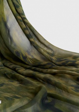 'ALE γυναικείο παρεό με tie-dye σχέδιο - 8J23887 Πράσινο Σκούρο
