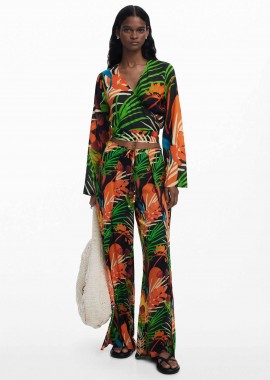 DESIGUAL - Desigual γυναικεία παντελόνα wrap