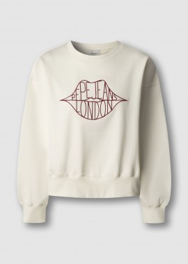 Pepe Jeans γυναικεία μπλούζα φούτερ με logo print 