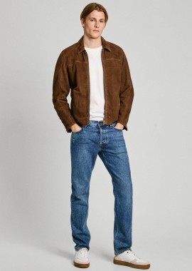 PEPE JEANS - Pepe Jeans ανδρικό τζιν παντελόνι πεντάτσεπο Straight Fit (L32) - PM207394HW42 Denim Blue