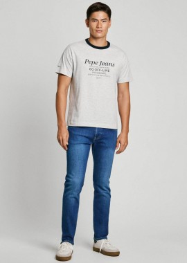 PEPE JEANS - Pepe Jeans ανδρικό τζιν παντελόνι πεντάτσεπο Straight Fit