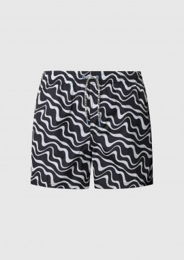 Pepe Jeans ανδρικό μαγίο με all-over print - PMB10407 Μαύρο