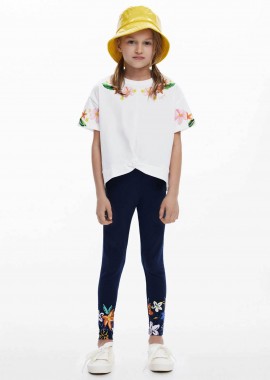 DESIGUAL - Desigual παιδικό κολάν με print - 25SGKK04 Μπλε Σκούρο