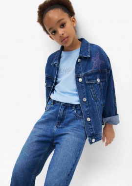 Desigual παιδικό denim jacket - 25SGED02 Denim Blue