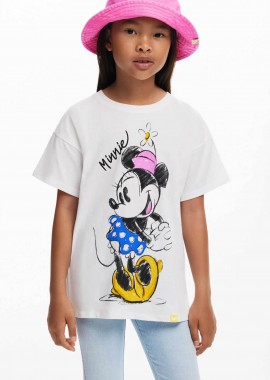 DESIGUAL - Desigual παιδικό T-shirt με print - 25SGTK19 Λευκό