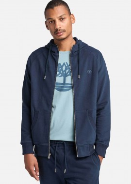 TIMBERLAND - Timberland ανδρική ζακέτα φούτερ με κουκούλα και κεντημένο tree logo Regular Fit