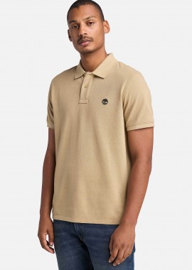 TIMBERLAND - Timberland ανδρική μπλούζα πόλο πικέ κοντομάνικη με κεντημένο tree logo Regular Fit
