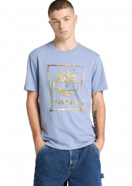 Timberland ανδρικό T-shirt με λογότυπο Regular Fit 