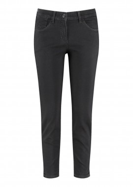 GERRY WEBER - Gerry Weber γυναικείο τζιν παντελόνι Slim Fit cropped - 922005-66869 Μαύρο