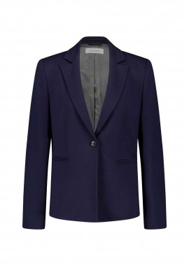 GERRY WEBER - Gerry Weber γυναικείo πλεκτό σακάκι μονόχρωμο Fitted - 913000-52218 Μπλε