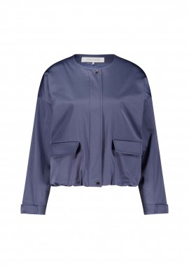 GERRY WEBER - Gerry Weber γυναικείο jacket με flap τσέπες - 130006-52011 Μπλε Σκούρο