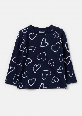 OVS KIDS - OVS βρεφική μπλούζα με καρδίες - 002079092