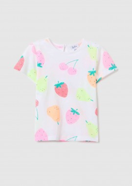 OVS βρεφικό T-shirt με all-over print - 002268772 Λευκό