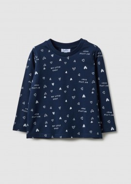 OVS βρεφική μπλούζα με all-over print Regular Fit - 002553209 Μπλε Σκούρο