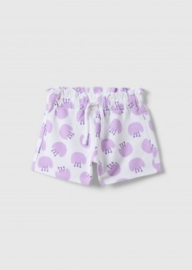 OVS βρεφικό σορτς με all-over print Regular Fit - 002682165 Λευκό