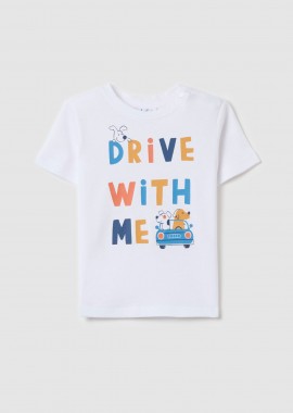 OVS βρεφικό T-shirt με all-over print - 002266327 Λευκό