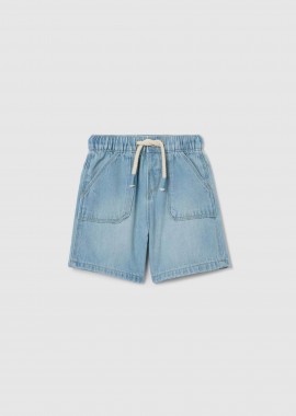 OVS βρεφική denim βερμούδα με ελαστική μέση Regular Fit - 002259792 Denim Blue Ανοιχτό