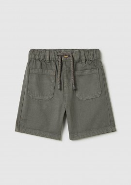 OVS βρεφική denim βερμούδα με ελαστική μέση Regular Fit - 002273042 Λαδί