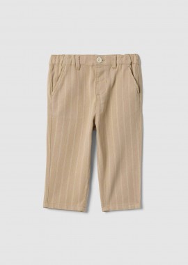 OVS KIDS - OVS βρεφικό παντελόνι με ριγέ σχέδιο Regular Fit - 002566108 Μπεζ