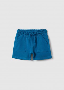 OVS KIDS - OVS βρεφική βερμούδα μονόχρωμη με ελαστική μέση Regular Fit - 002618987 Μπλε Σκούρο