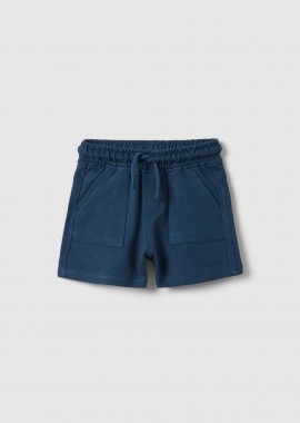 OVS KIDS - OVS βρεφική βερμούδα μονόχρωμη με ελαστική μέση Regular Fit - 002618992 Μπλε Σκούρο