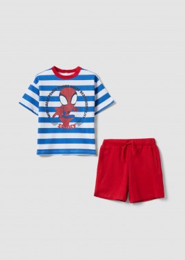 OVS βρεφικό σετ Τ-shirt και βερμούδα Regular Fit (2 τεμάχια) - 002686579 Κόκκινο