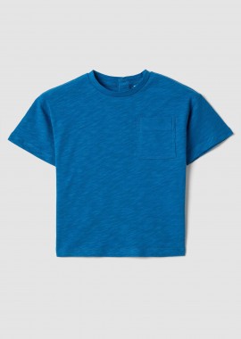 OVS βρεφικό T-shirt μονόχρωμο Regular Fit - 002564480 Μπλε Σκούρο