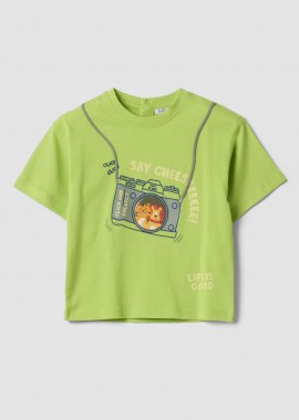 OVS βρεφικό T-shirt με print Regular Fit - 002656288 Πράσινο