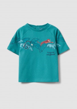 OVS βρεφικό T-shirt με print Regular Fit - 002686554 Βεραμάν
