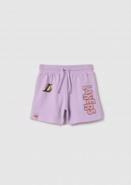 OVS παιδικό σορτς με NBA print - 002261327 Βιολετί
