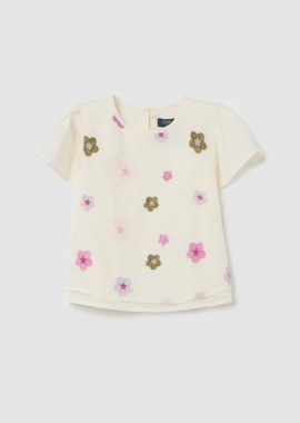 OVS KIDS - OVS παιδική μπλούζα με floral print - 002264733 Κρέμ