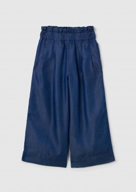 OVS παιδικό παντελόνι με denim υφή Relaxed Fit - 002274152 Μπλε Σκούρο