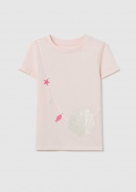 OVS KIDS - OVS παιδική μπλούζα και print με glitter - 002303304 Ροζ