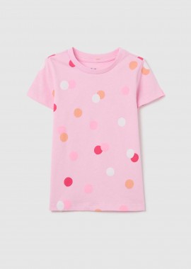 OVS KIDS - OVS παιδική μπλούζα με all-over print Regular Fit - 002265234 Ροζ