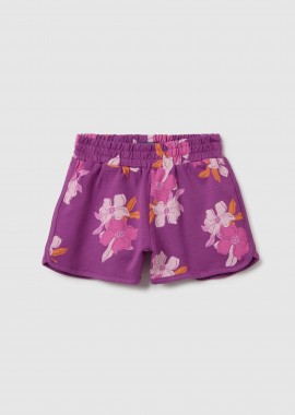OVS παιδικό σορτς με floral print - 002366080 Βιολετί