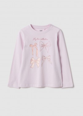 OVS KIDS - OVS παιδική μπλούζα με print Regular Fit - 002558259 Βιολετί