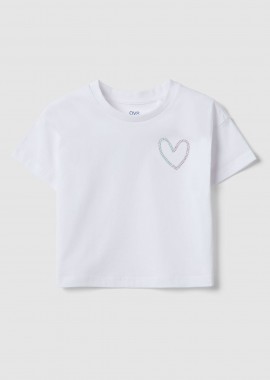 OVS KIDS - OVS παιδικό T-shirt με print Regular Fit - 002579507 Λευκό