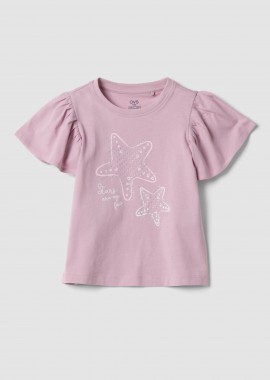 OVS KIDS - OVS παιδικό T-shirt με βολάν και strass - 002659862 Ροζ