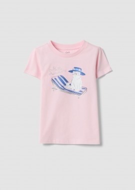 OVS KIDS - OVS παιδικό T-shirt με print - 002659998 Ροζ