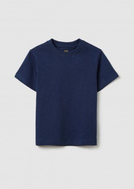 OVS παιδικό T-shirt μονόχρωμο Regular Fit - 002262611 Μπλε Σκούρο