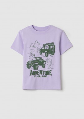 OVS KIDS - OVS παιδικό T-shirt με print Regular Fit - 002262632 Λιλά