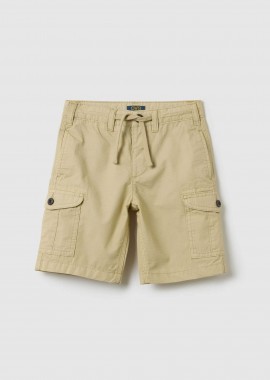 OVS παιδική βερμούδα cargo Regular Fit - 002269239 Εκρού