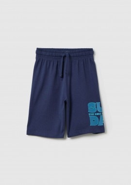 OVS παιδική βερμούδα με print Regular Fit - 002358926 Μπλε Σκούρο
