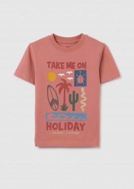 OVS KIDS - OVS παιδικό T-shirt με graphic print Regular Fit - 002366570 Ροζ Ανοιχτό