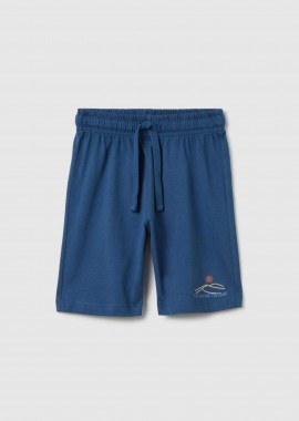 OVS παιδική βερμούδα με print Regular Fit - 002366675 Μπλε Σκούρο