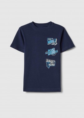 OVS KIDS - OVS παιδικό T-shirt με print Regular Fit - 002654309 Μπλε Σκούρο