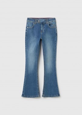 OVS παιδικό τζιν παντελόνι bootcut πεντάτσεπο - 002194602 Denim Blue