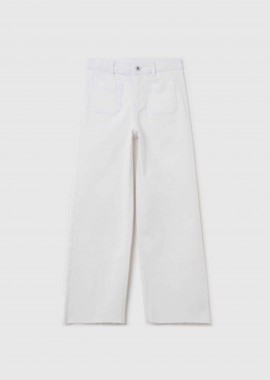 OVS παιδικό τζιν παντελόνι Wide Leg - 002258091 Λευκό