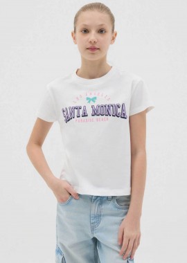 OVS KIDS - OVS παιδικό T-shirt με lettering print Regular Fit - 002267272 Λευκό